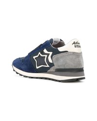 Baskets basses en daim bleu marine atlantic stars