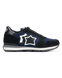 Baskets basses en daim bleu marine atlantic stars