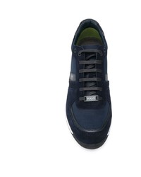 Baskets basses en daim bleu marine BOSS HUGO BOSS