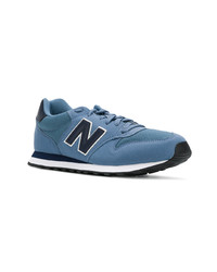 Baskets basses en daim bleues New Balance