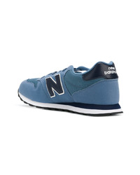 Baskets basses en daim bleues New Balance