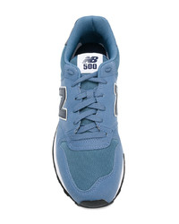 Baskets basses en daim bleues New Balance