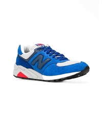 Baskets basses en daim bleues New Balance