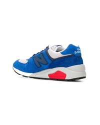 Baskets basses en daim bleues New Balance