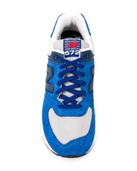 Baskets basses en daim bleues New Balance