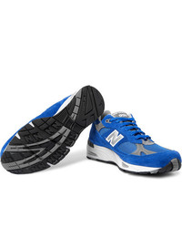 Baskets basses en daim bleues New Balance