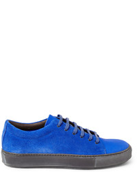 Baskets basses en daim bleues Acne Studios