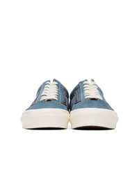 Baskets basses en daim bleues Vans