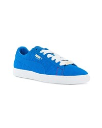 Baskets basses en daim bleues Puma