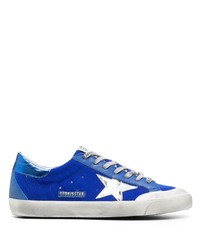 Baskets basses en daim bleues Golden Goose