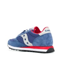 Baskets basses en daim bleues Saucony