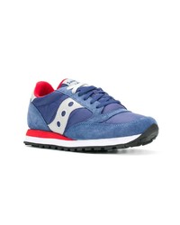 Baskets basses en daim bleues Saucony