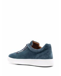 Baskets basses en daim bleues Bally