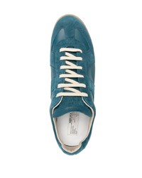 Baskets basses en daim bleues Maison Margiela