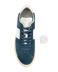 Baskets basses en daim bleues Paul Smith