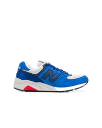 Baskets basses en daim bleues New Balance