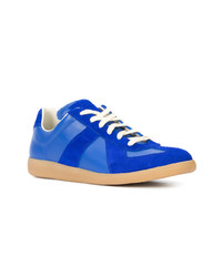 Baskets basses en daim bleues Maison Margiela