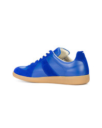 Baskets basses en daim bleues Maison Margiela