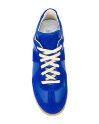 Baskets basses en daim bleues Maison Margiela