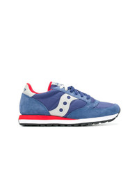 Baskets basses en daim bleues Saucony