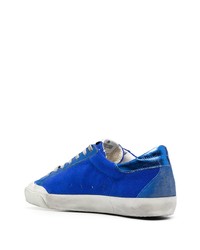 Baskets basses en daim bleues Golden Goose