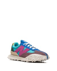 Baskets basses en daim bleues New Balance