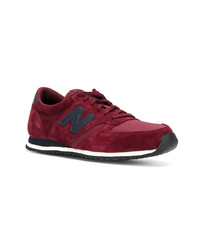 Baskets basses en daim bordeaux New Balance