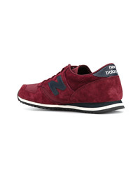 Baskets basses en daim bordeaux New Balance