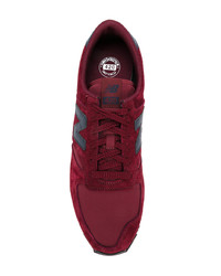 Baskets basses en daim bordeaux New Balance