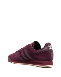 Baskets basses en daim bordeaux adidas