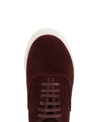 Baskets basses en daim bordeaux Eytys