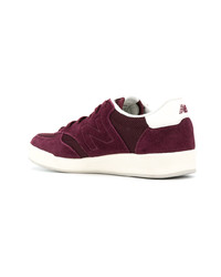 Baskets basses en daim bordeaux New Balance