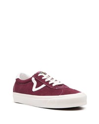 Baskets basses en daim bordeaux Vans