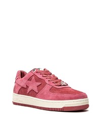 Baskets basses en daim fuchsia A Bathing Ape