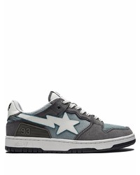 Baskets basses en daim gris foncé A Bathing Ape