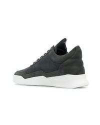 Baskets basses en daim gris foncé Filling Pieces