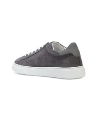 Baskets basses en daim gris foncé Hogan