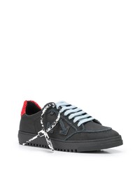 Baskets basses en daim gris foncé Off-White