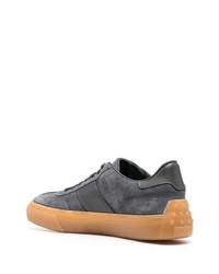 Baskets basses en daim gris foncé Tod's