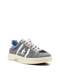 Baskets basses en daim gris foncé Premiata