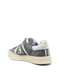 Baskets basses en daim gris foncé Premiata