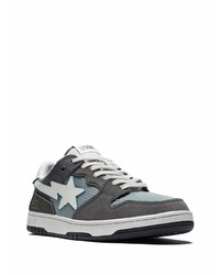 Baskets basses en daim gris foncé A Bathing Ape