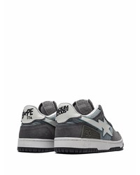 Baskets basses en daim gris foncé A Bathing Ape