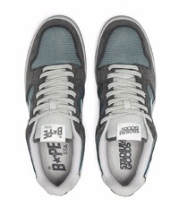 Baskets basses en daim gris foncé A Bathing Ape