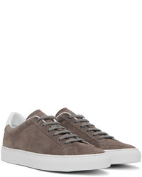 Baskets basses en daim gris foncé Common Projects