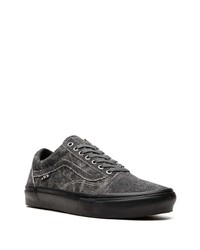 Baskets basses en daim gris foncé Vans