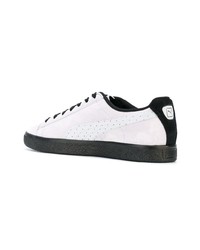 Baskets basses en daim gris foncé Puma