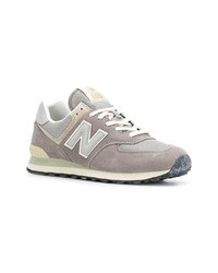 Baskets basses en daim grises New Balance