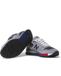 Baskets basses en daim grises New Balance