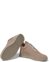 Baskets basses en daim grises Filling Pieces